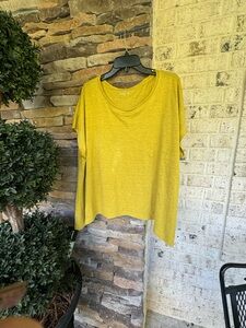 Eileen Fisher Organic Linen Crew Neck-Size M